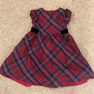 Youth Party/ Holiday Dress in Red Plaid Dress
